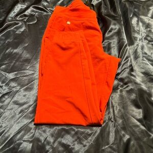 Red jogger scrub pants